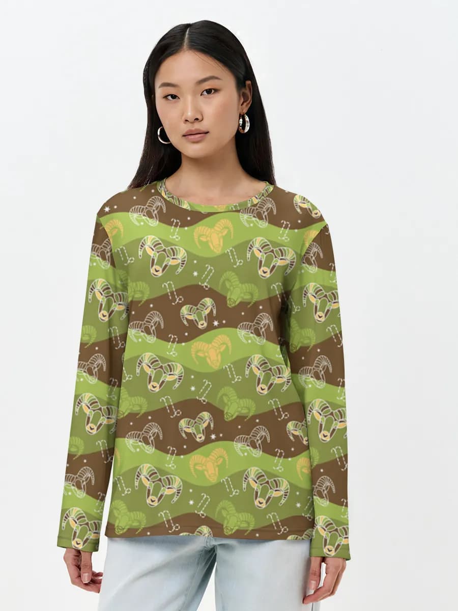 Women's long sleeve shirt. Cotton