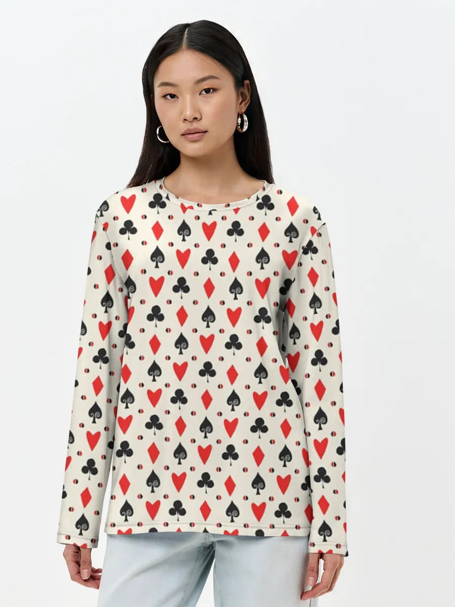 Women's long sleeve shirt. Cotton