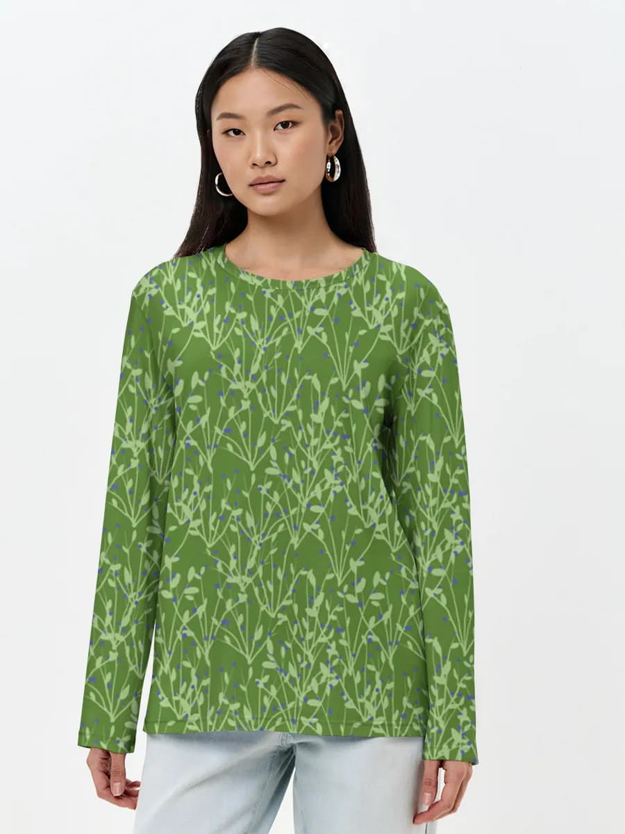 Women's long sleeve shirt. Cotton