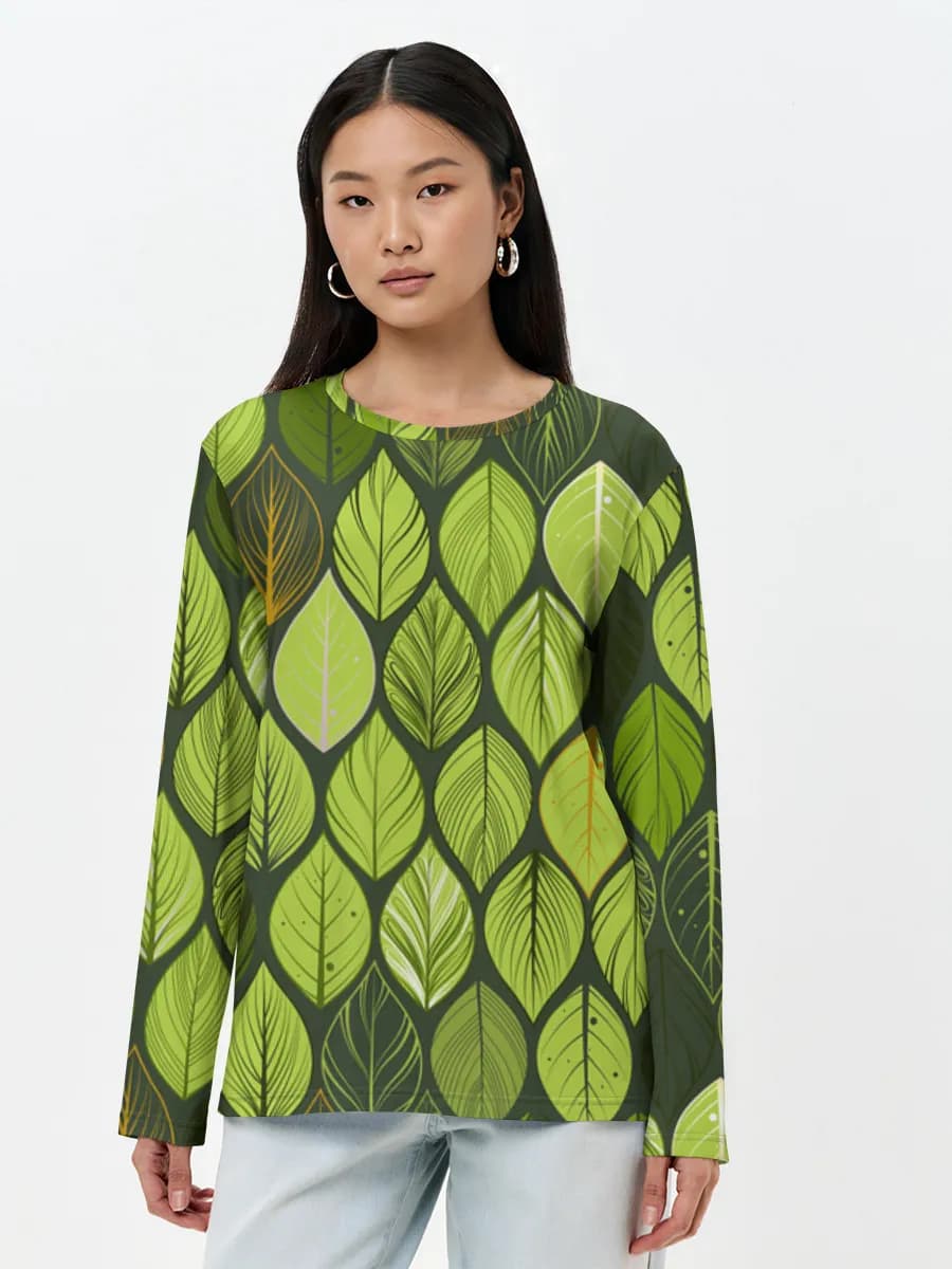 Women's long sleeve shirt. Cotton