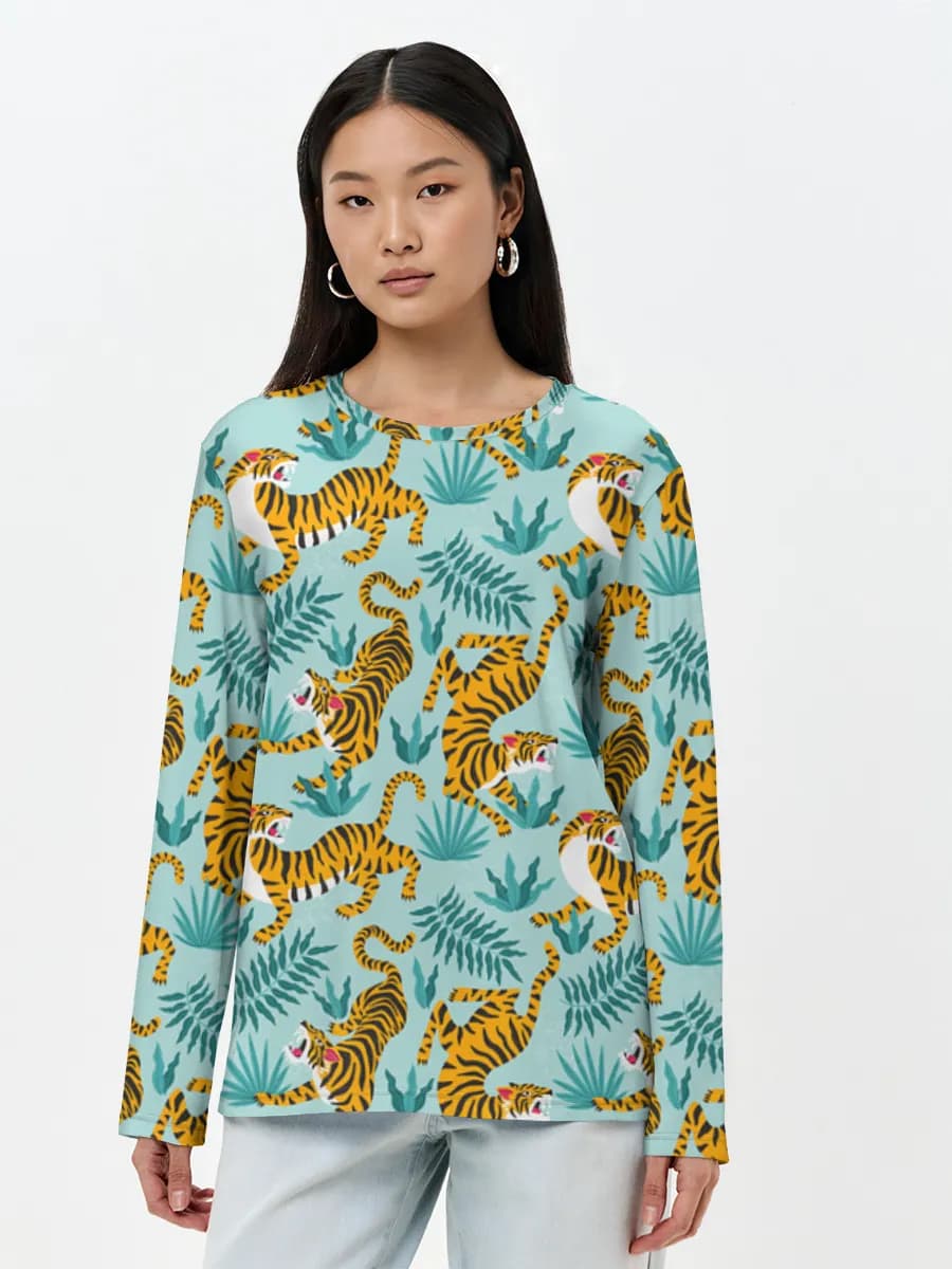 Women's long sleeve shirt. Cotton