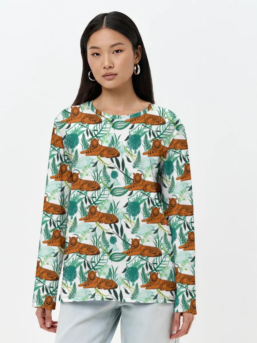 Women's long sleeve shirt. Cotton