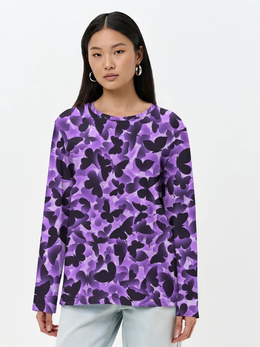 Women's long sleeve shirt. Cotton