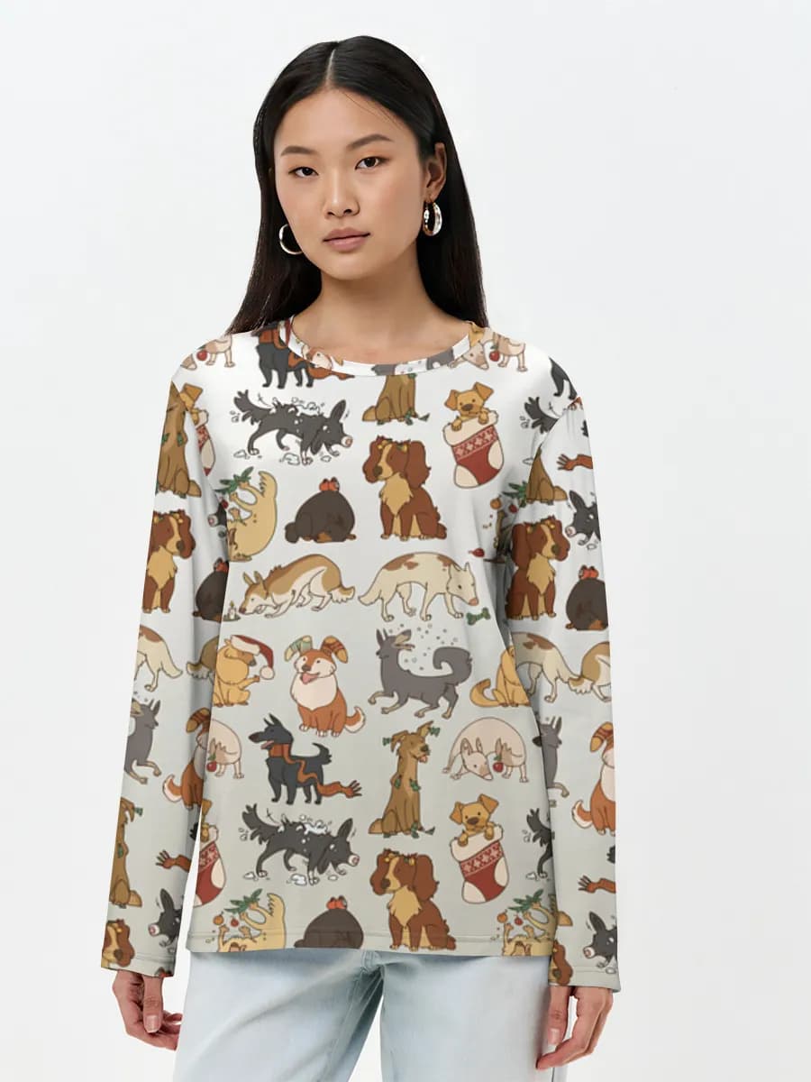 Women's long sleeve shirt. Cotton