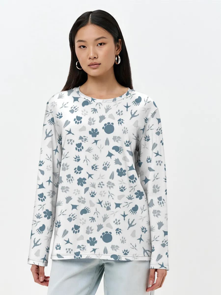 Women's long sleeve shirt. Cotton