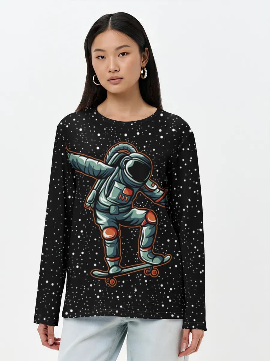 Women's long sleeve shirt. Cotton