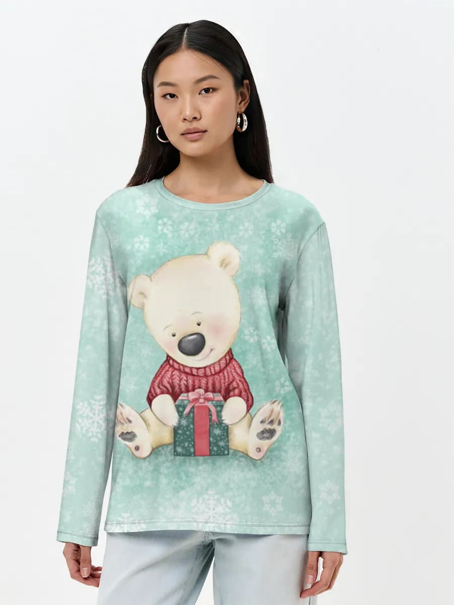 Women's long sleeve shirt. Cotton