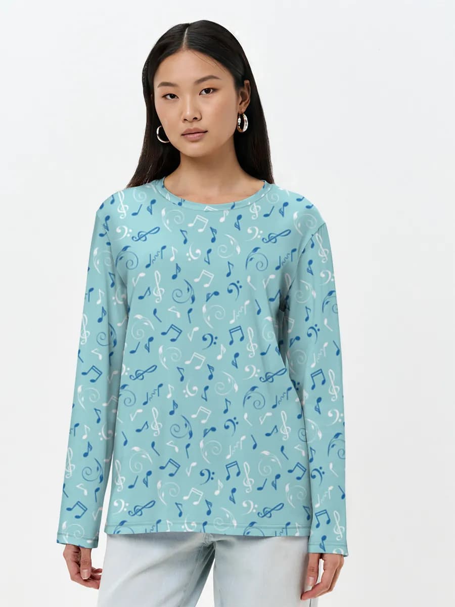 Women's long sleeve shirt. Cotton