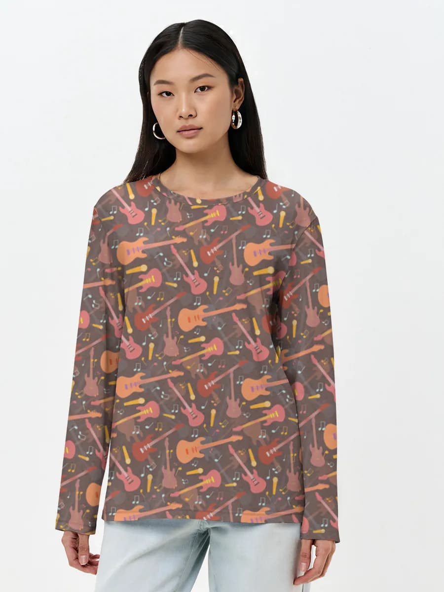 Women's long sleeve shirt. Cotton