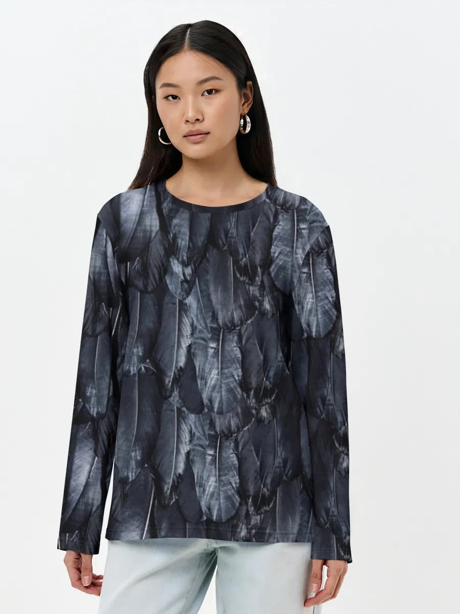Women's long sleeve shirt. Cotton