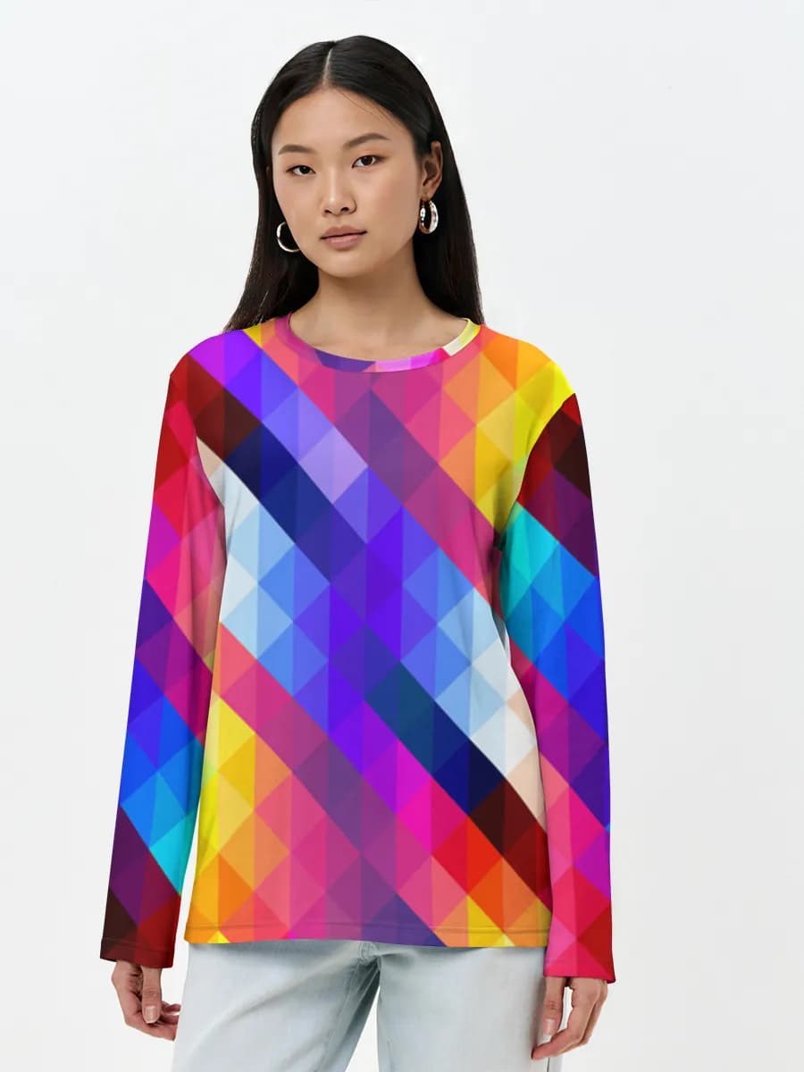 Women's long sleeve shirt. Cotton