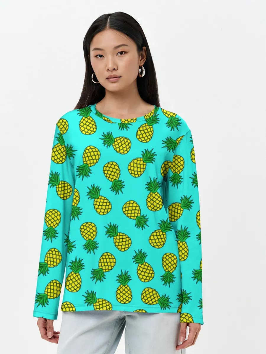 Women's long sleeve shirt. Cotton