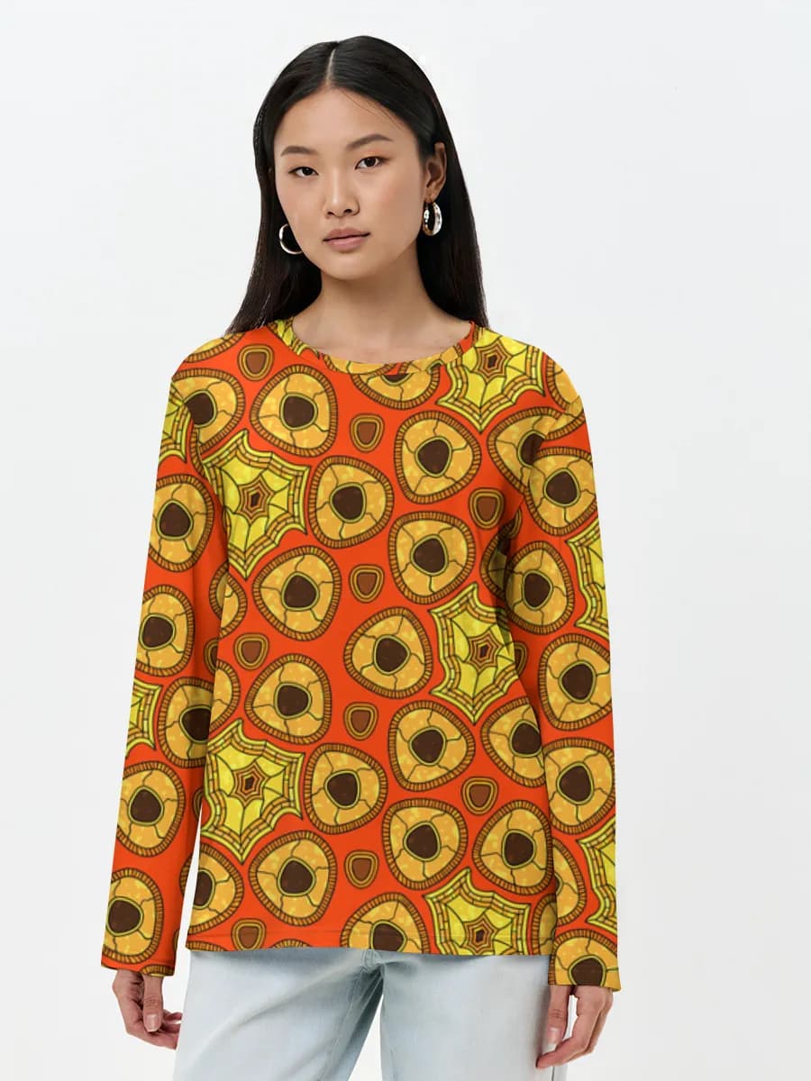 Women's long sleeve shirt. Cotton
