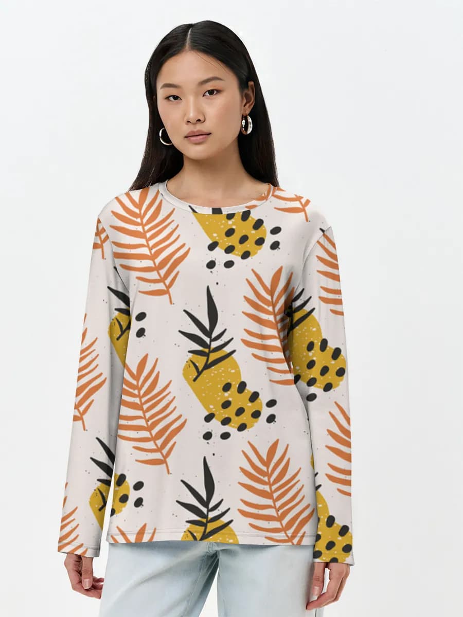 Women's long sleeve shirt. Cotton