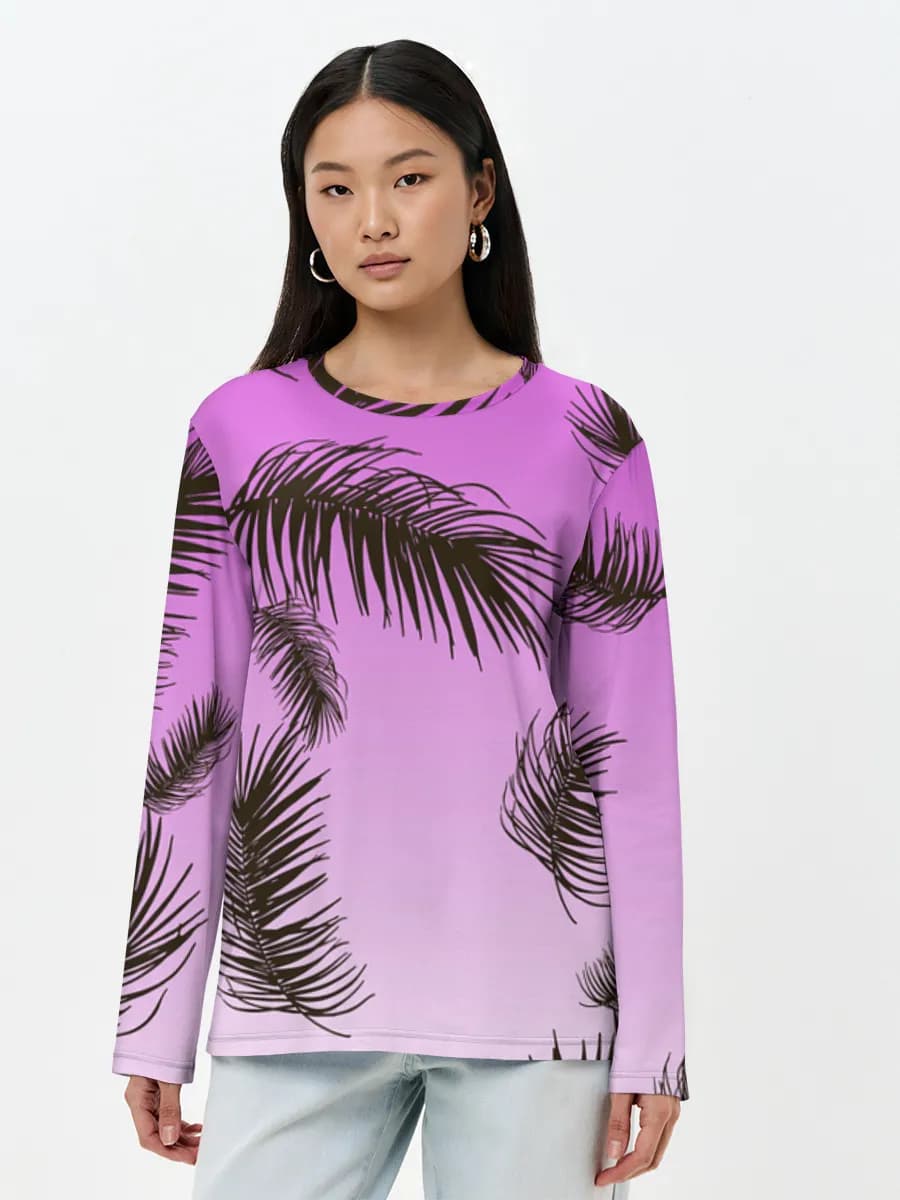 Women's long sleeve shirt. Cotton