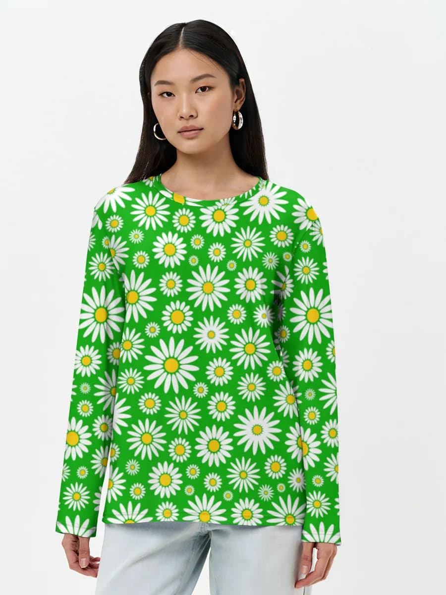 Women's long sleeve shirt. Cotton