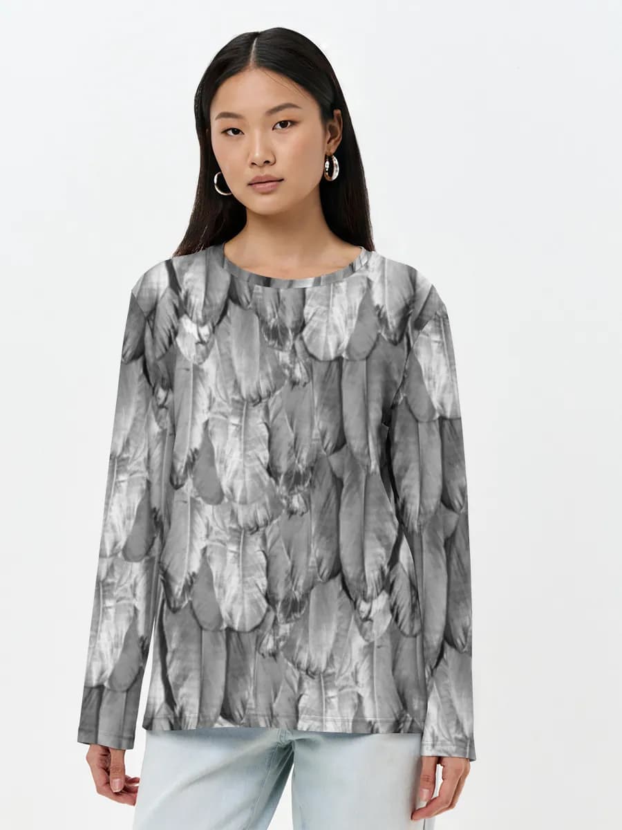 Women's long sleeve shirt. Cotton