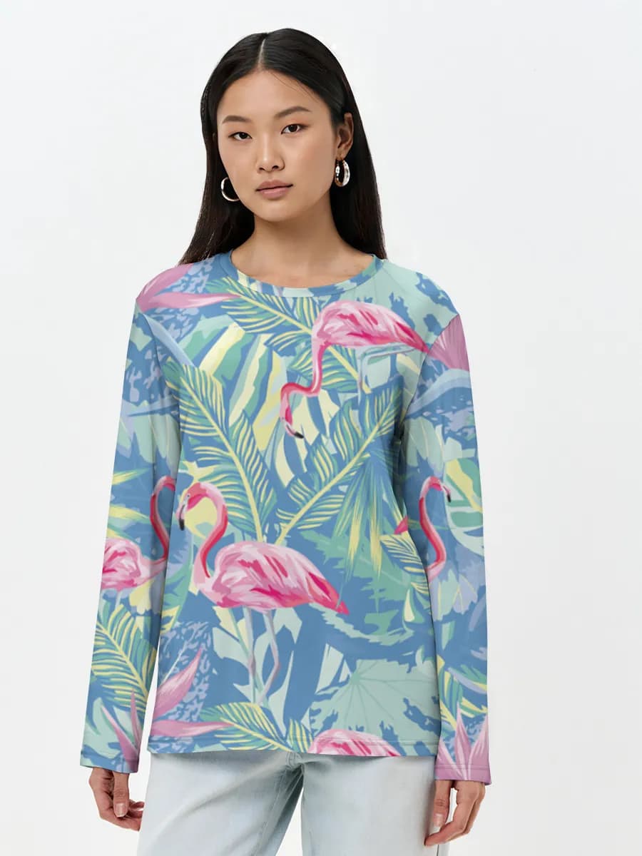 Women's long sleeve shirt. Cotton