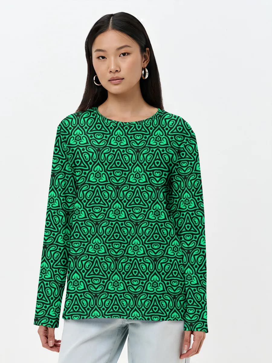Women's long sleeve shirt. Cotton
