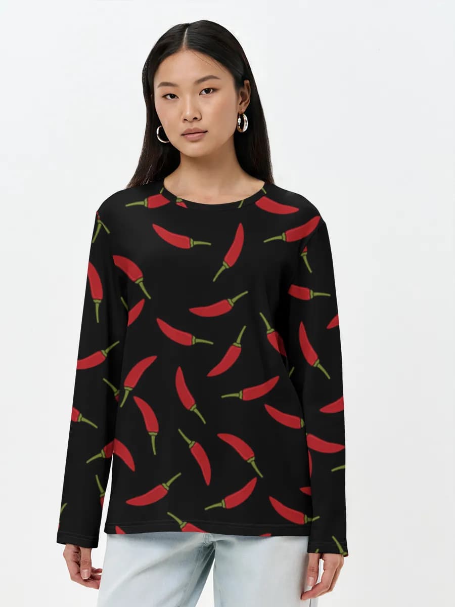 Women's long sleeve shirt. Cotton