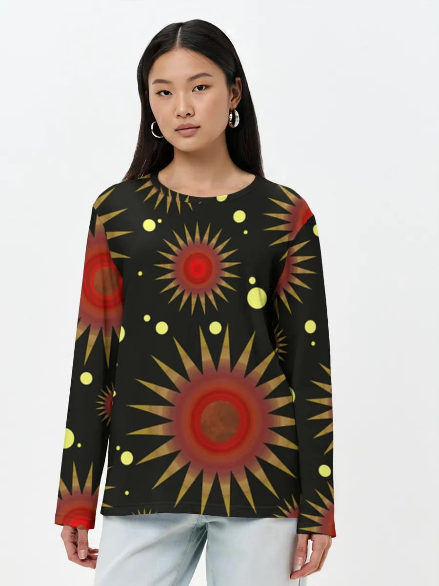 Women's long sleeve shirt. Cotton
