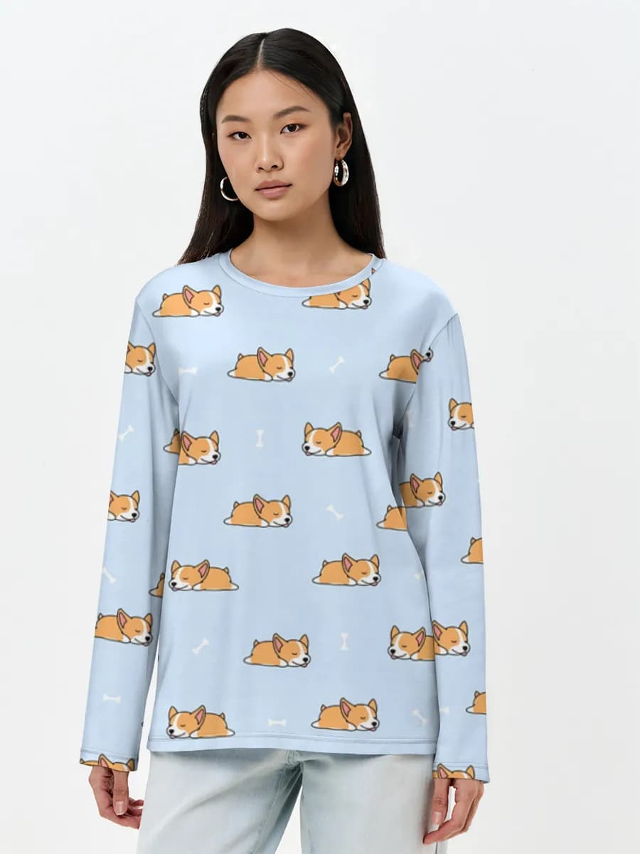 Women's long sleeve shirt. Cotton