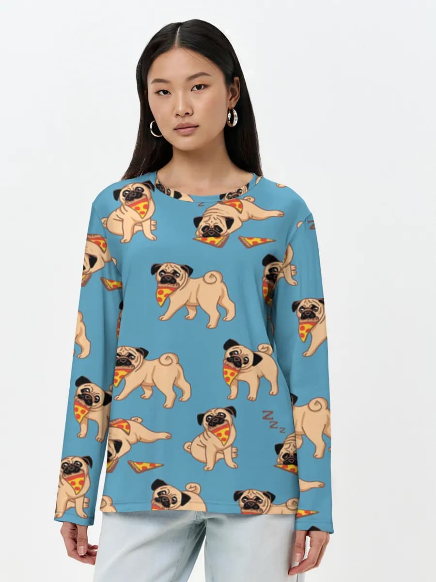 Women's long sleeve shirt. Cotton