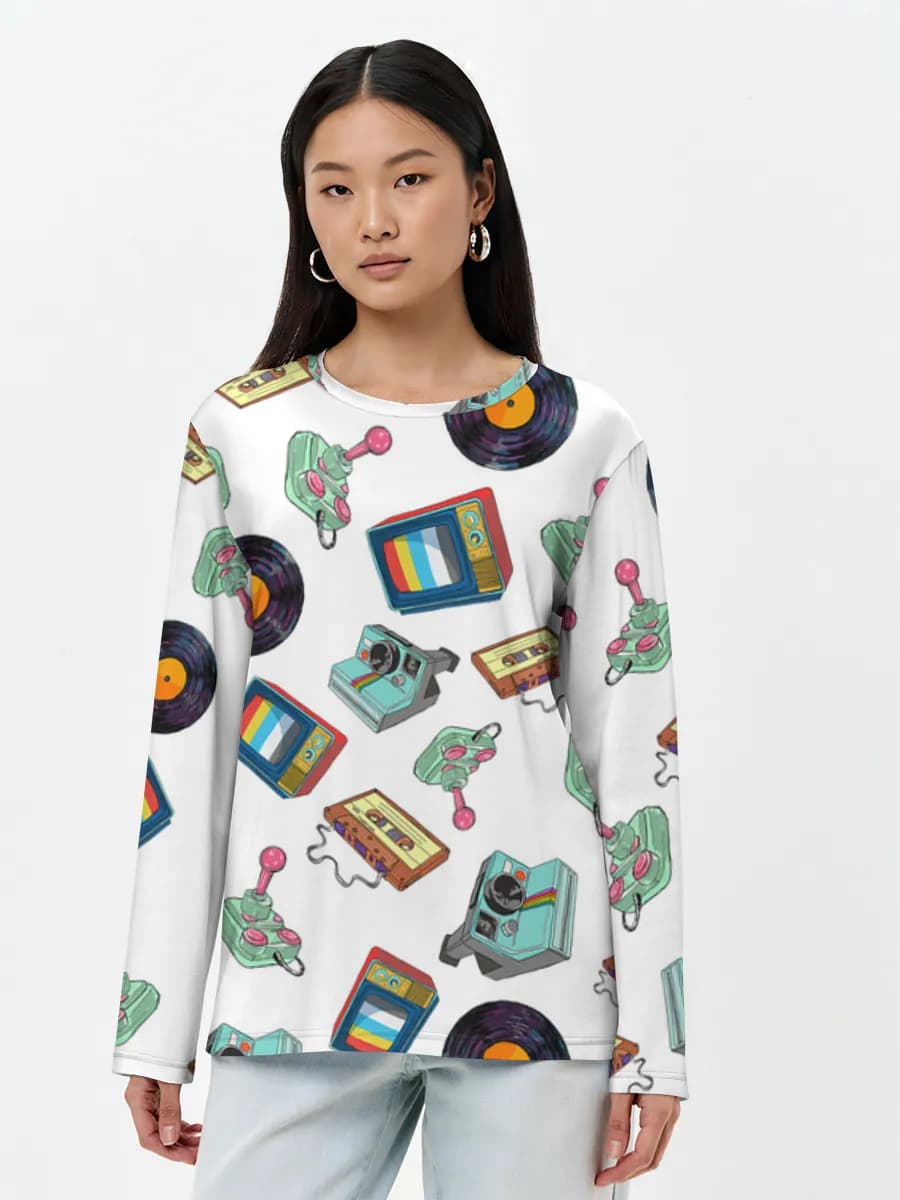 Women's long sleeve shirt. Cotton