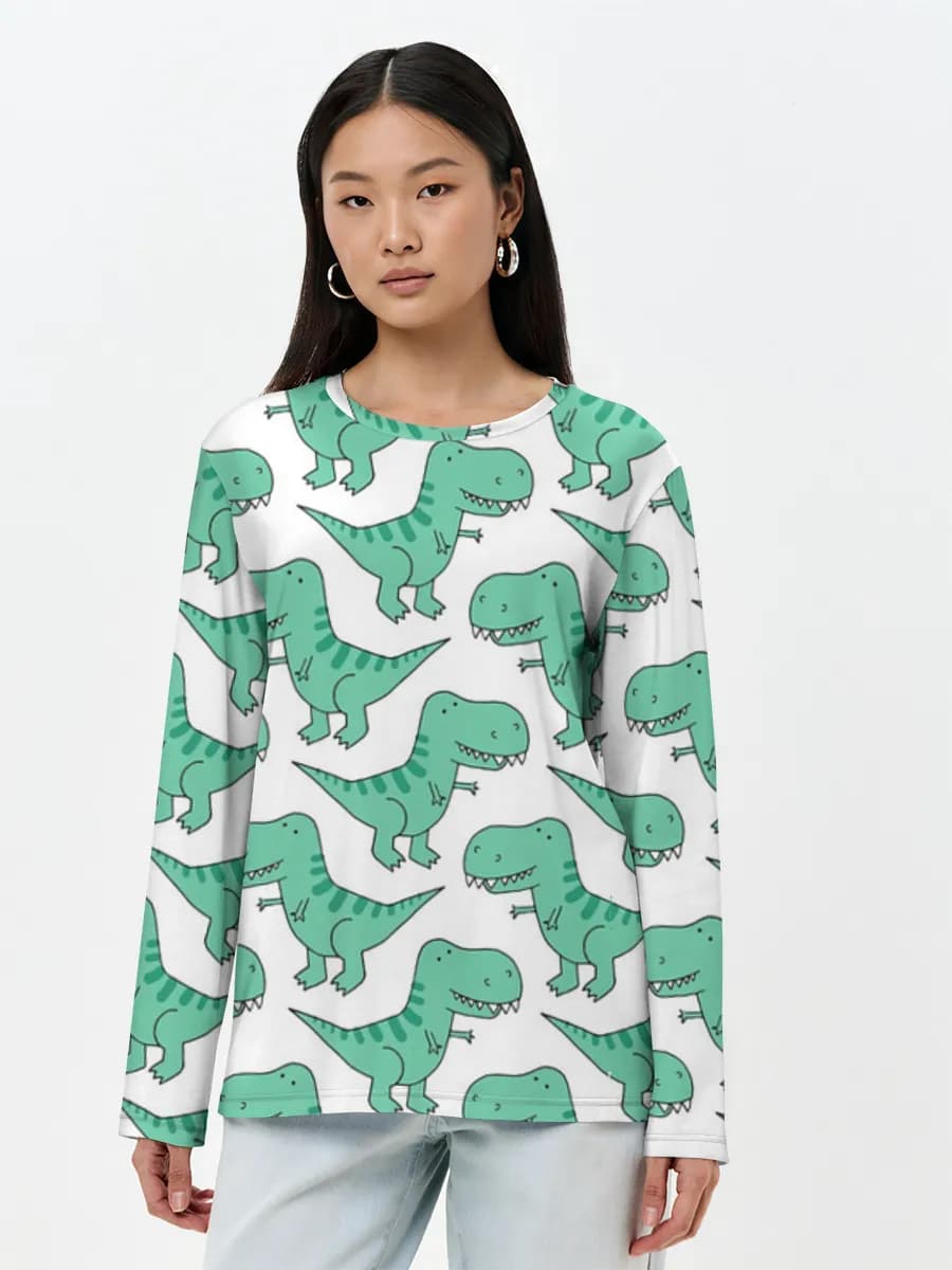 T-shirt Coton Manches Longues Femme