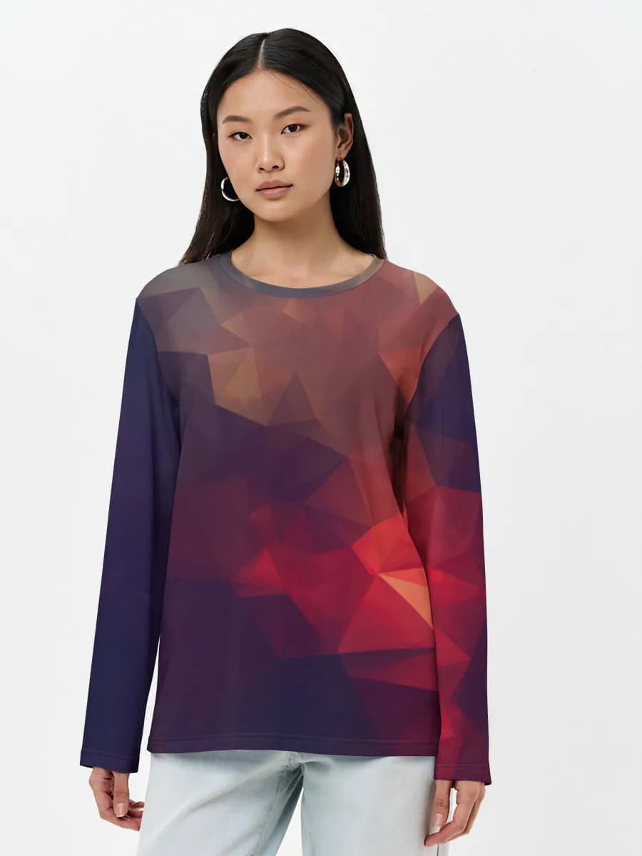 Women's long sleeve shirt. Cotton