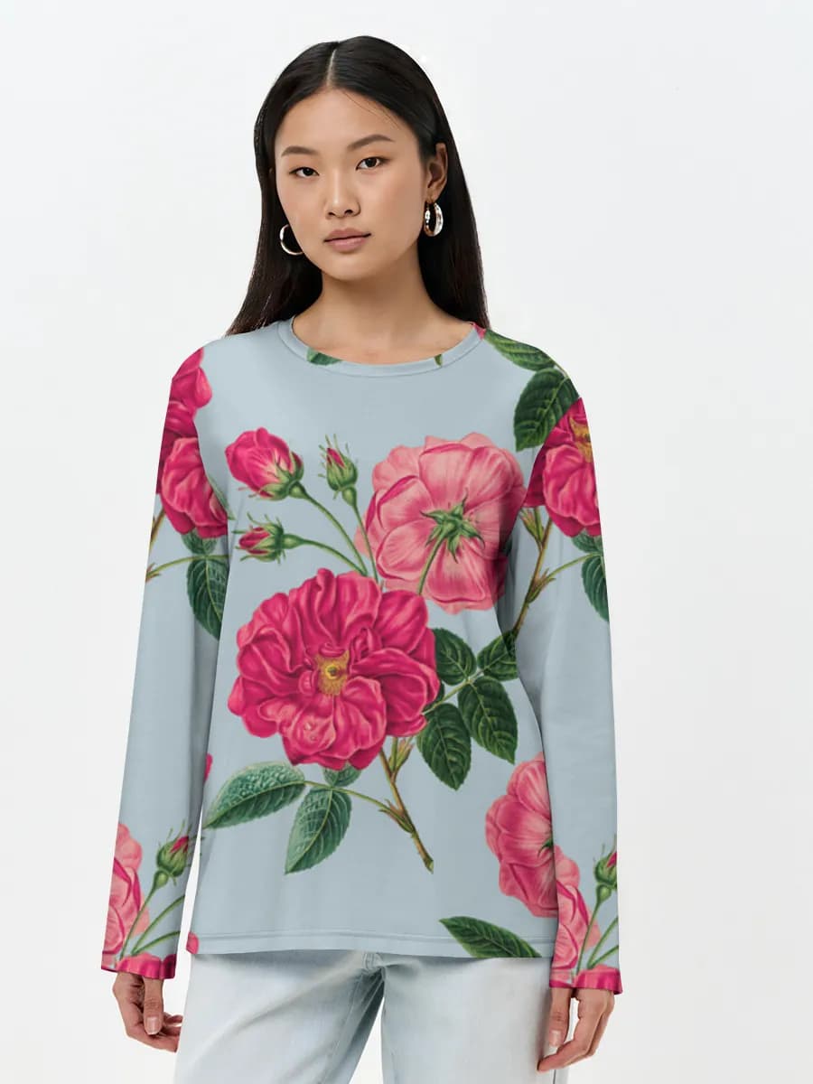 Women's long sleeve shirt. Cotton