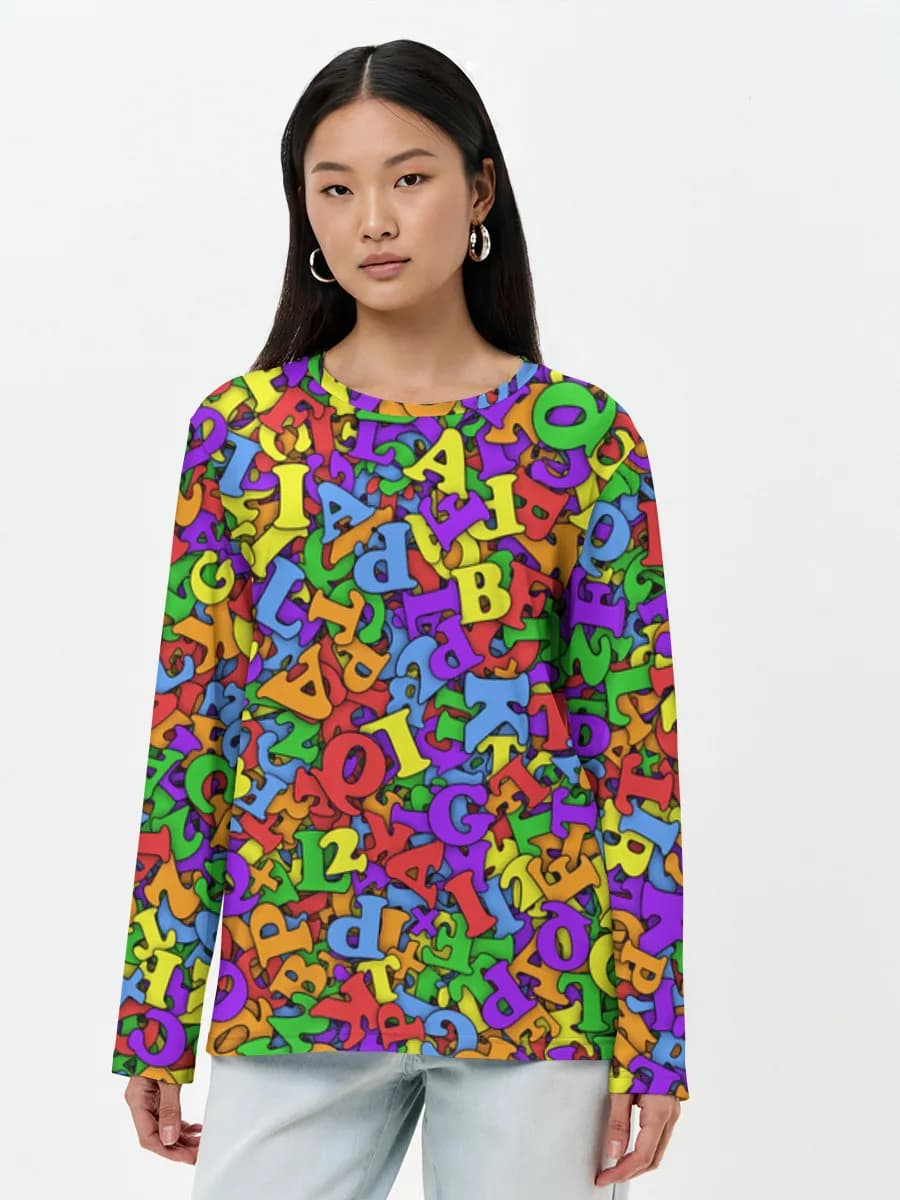Women's long sleeve shirt. Cotton