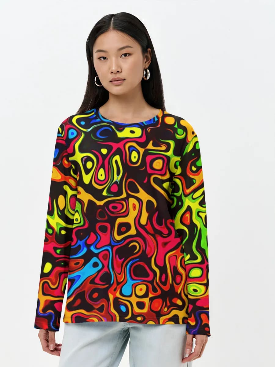 Women's long sleeve shirt. Cotton