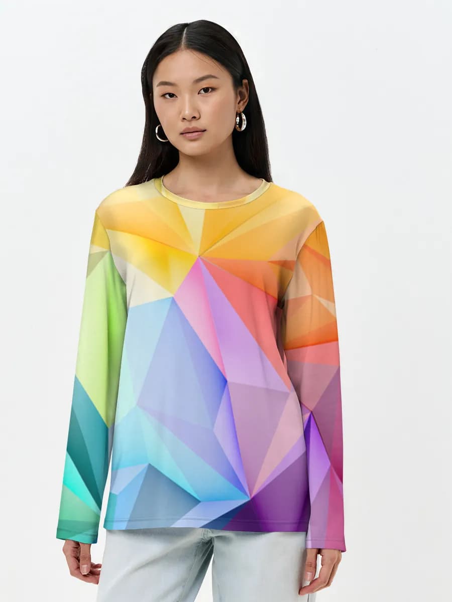 Women's long sleeve shirt. Cotton
