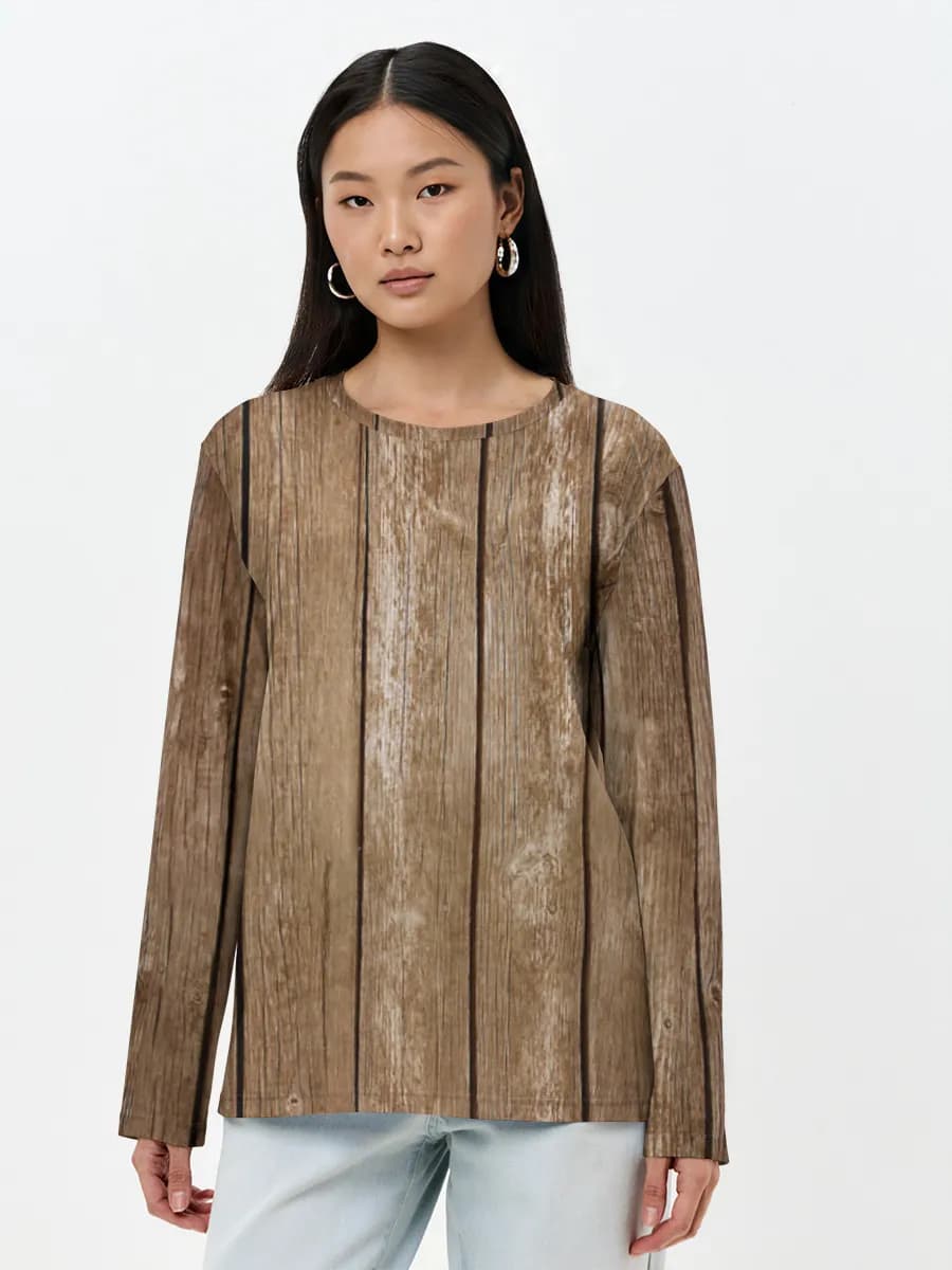 Women's long sleeve shirt. Cotton