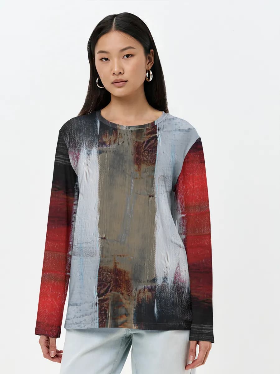 Women's long sleeve shirt. Cotton
