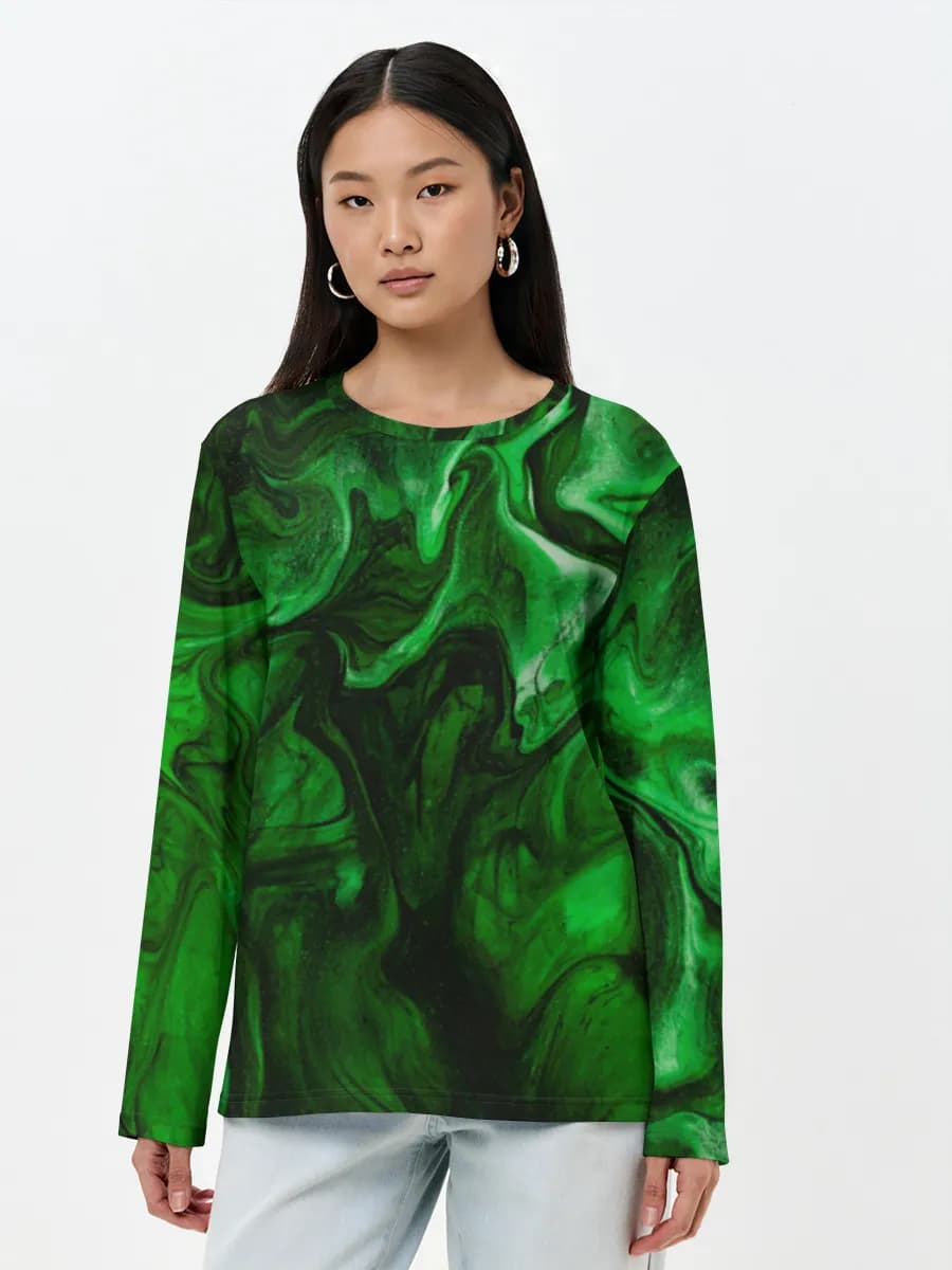 Women's long sleeve shirt. Cotton