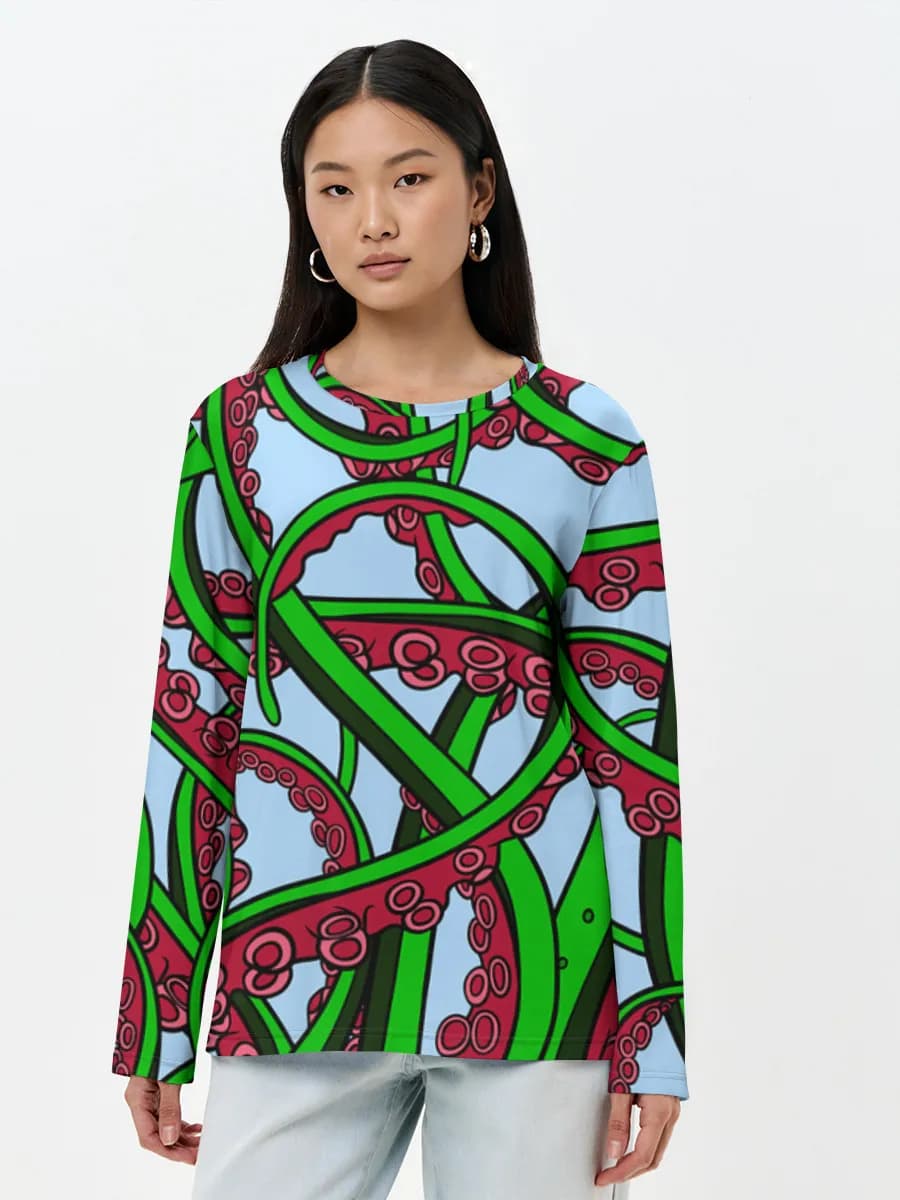 Women's long sleeve shirt. Cotton