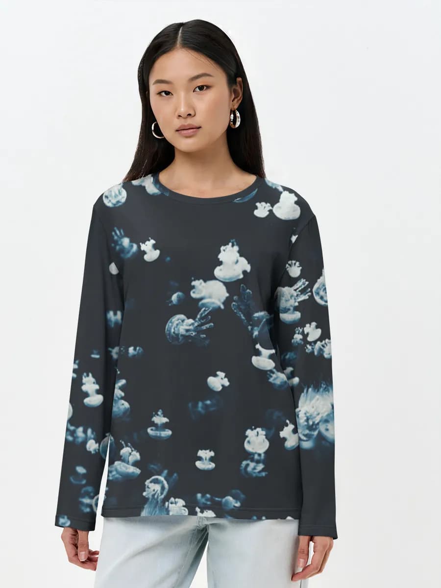 Women's long sleeve shirt. Cotton