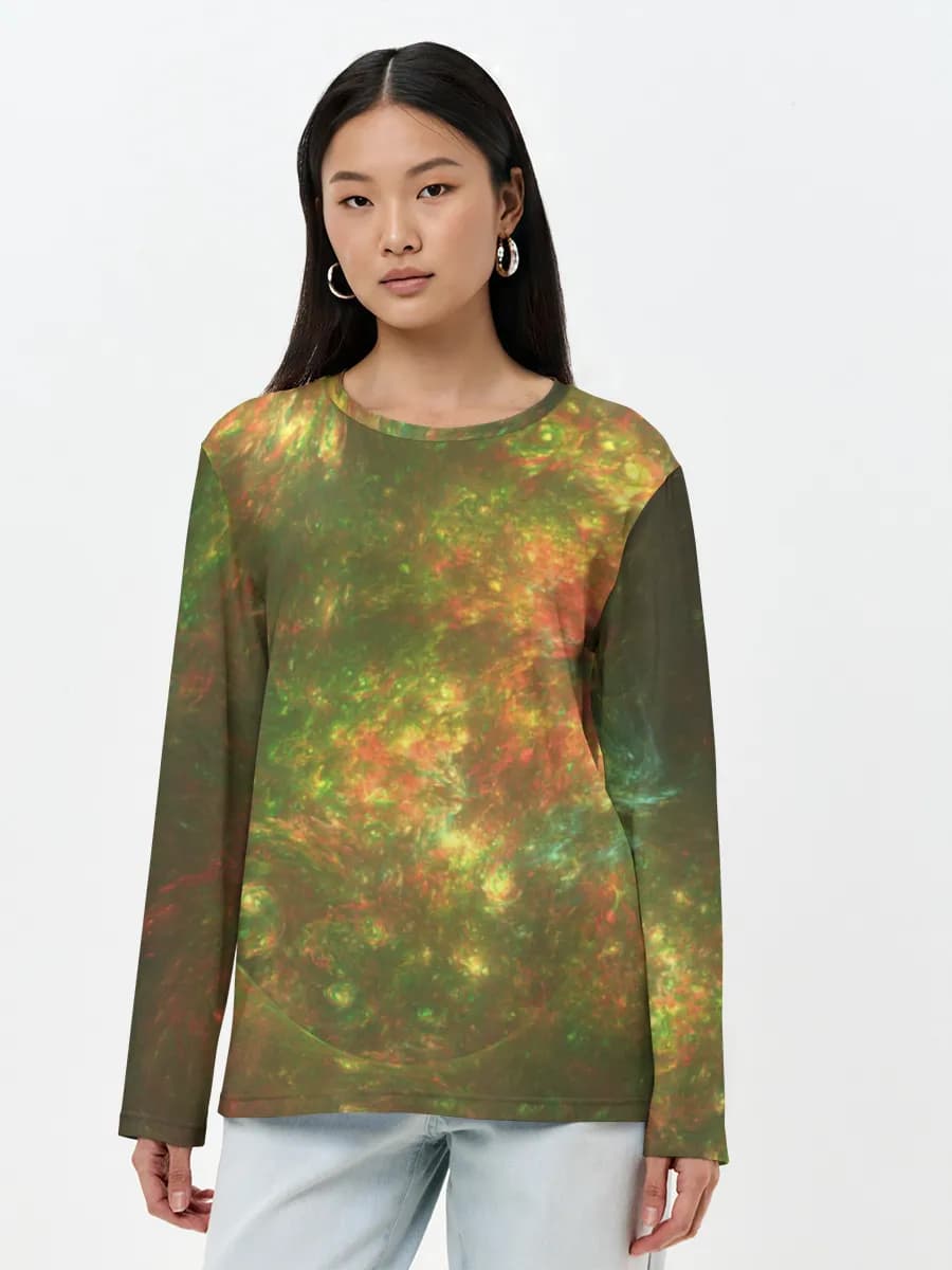 Women's long sleeve shirt. Cotton