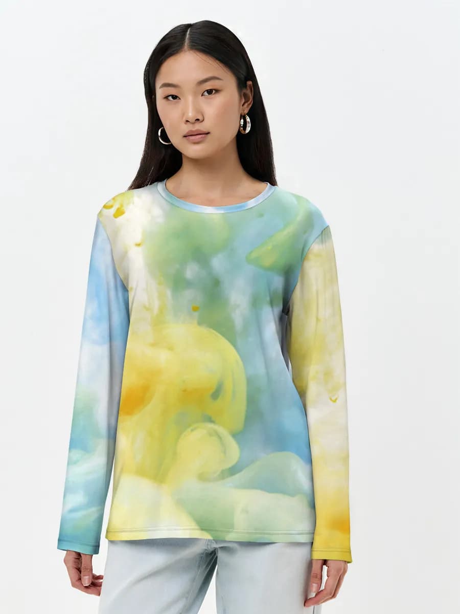 Women's long sleeve shirt. Cotton