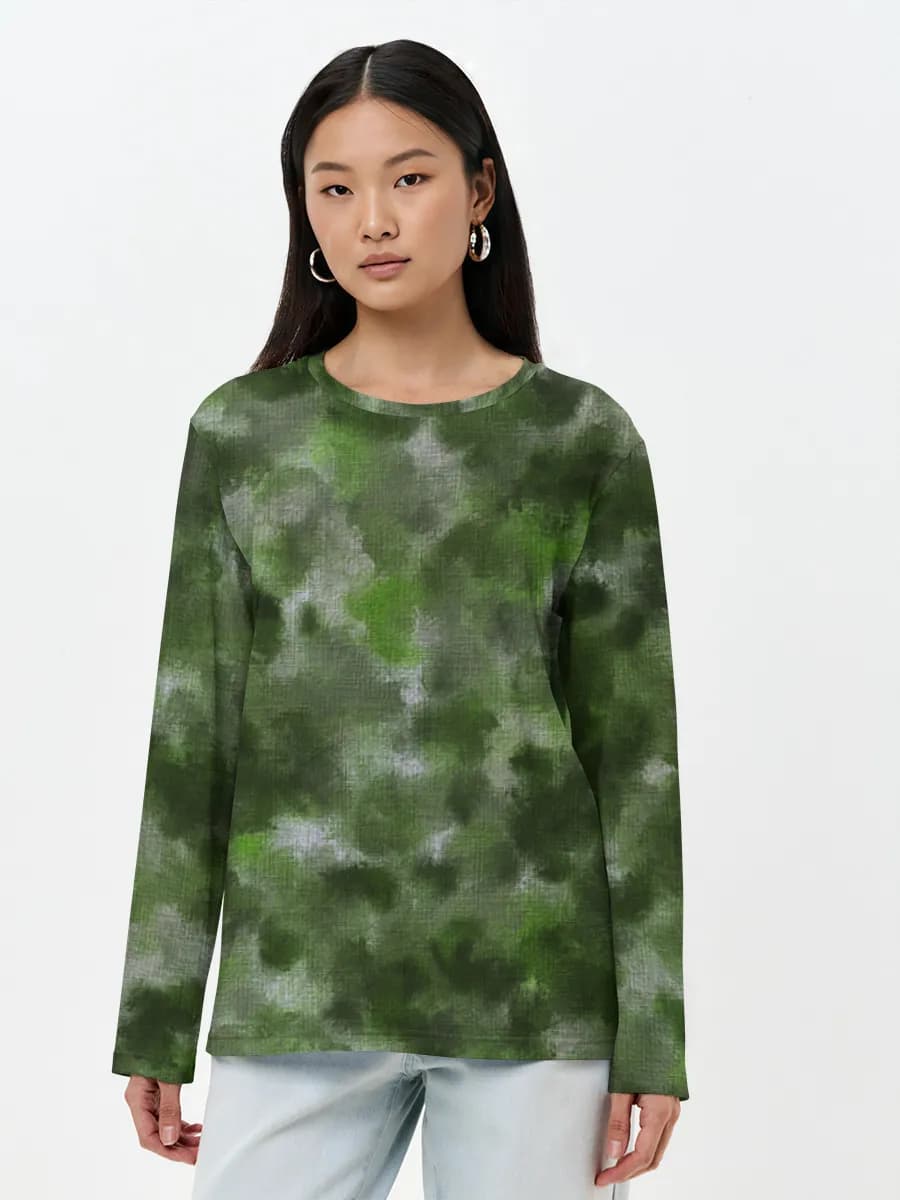 Women's long sleeve shirt. Cotton