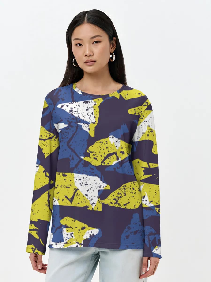 T-shirt Coton Manches Longues Femme
