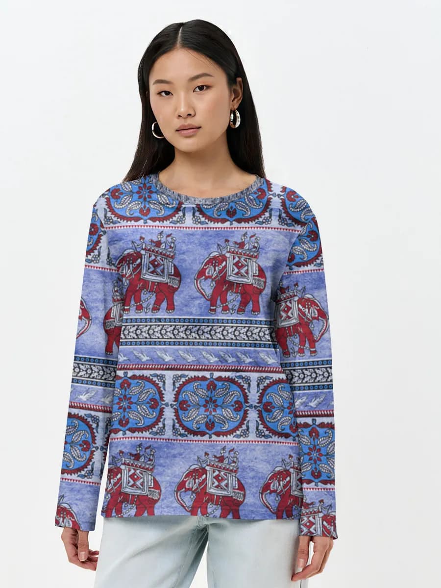 Women's long sleeve shirt. Cotton