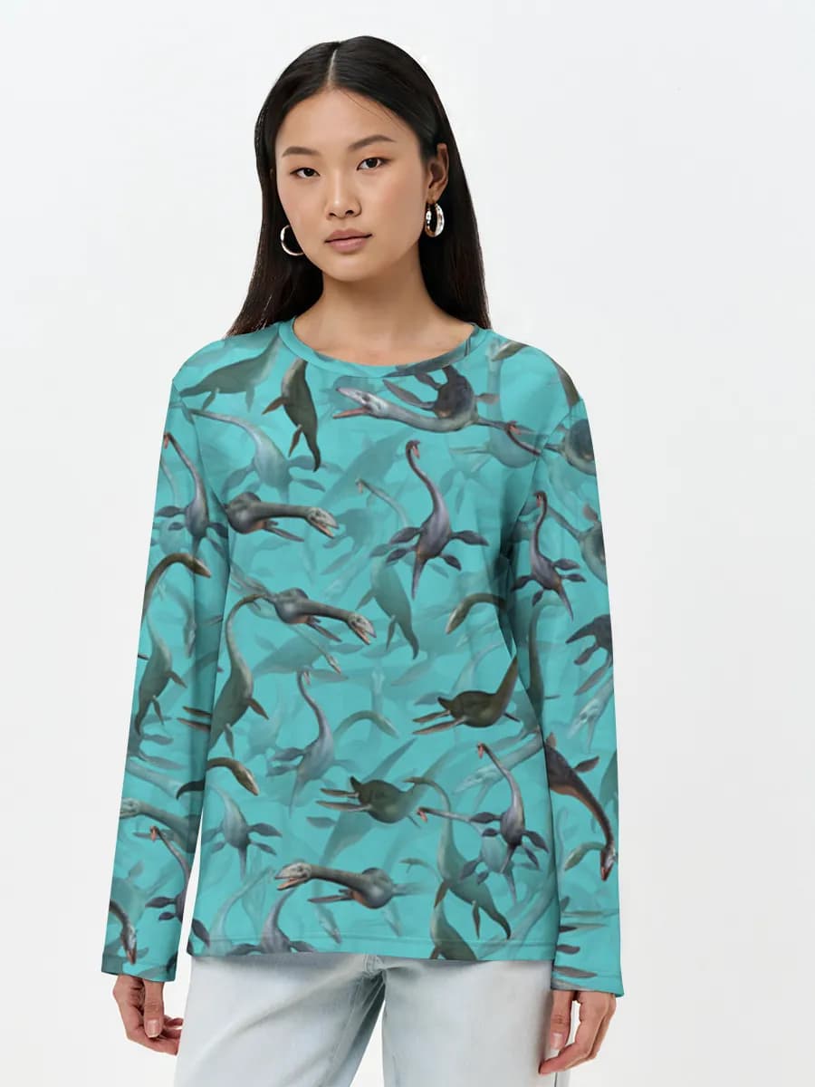T-shirt Coton Manches Longues Femme