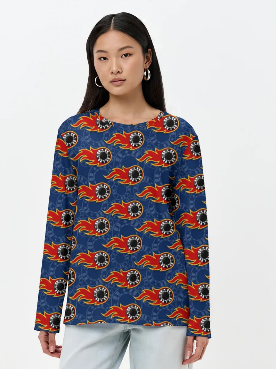 Women's long sleeve shirt. Cotton