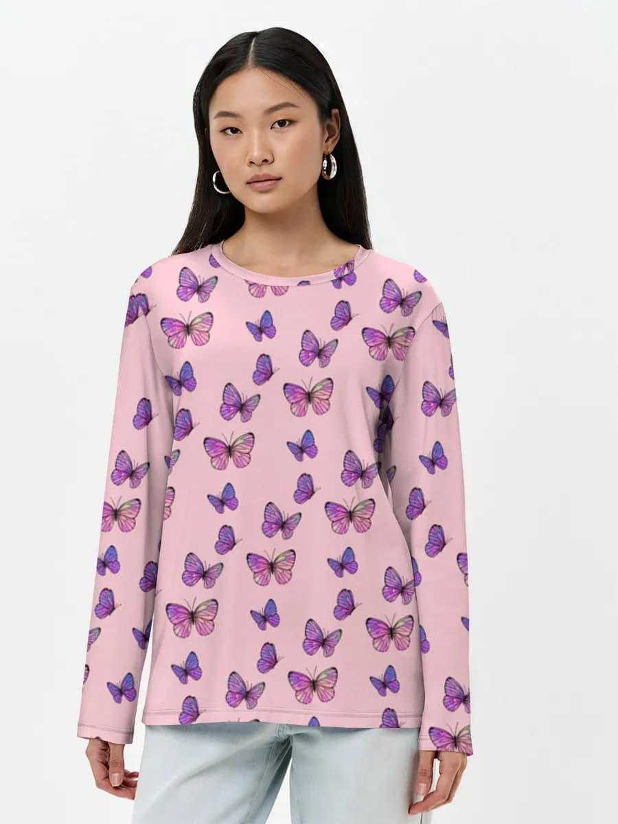Women's long sleeve shirt. Cotton