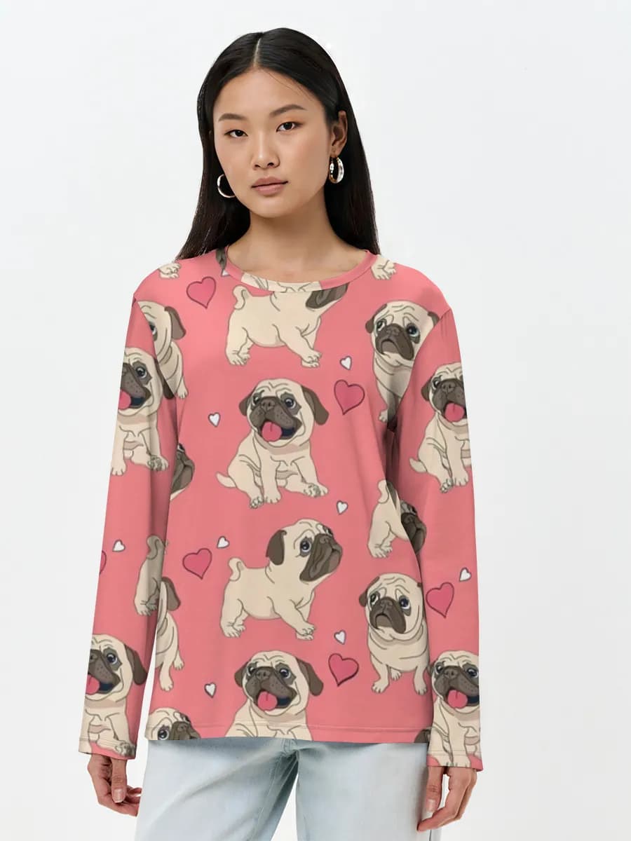 Women's long sleeve shirt. Cotton