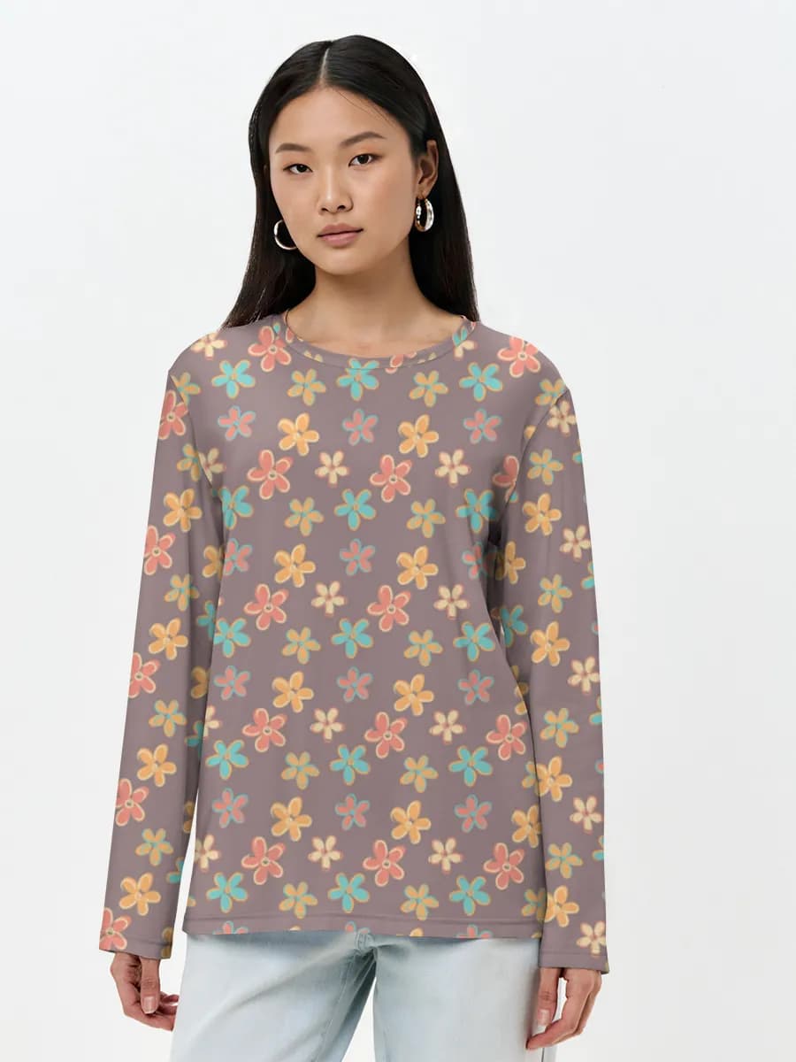 Women's long sleeve shirt. Cotton