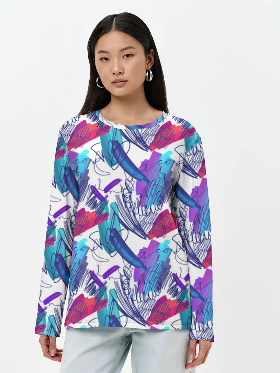 Women's long sleeve shirt. Cotton
